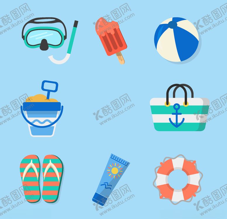 编号：75205609251037583047【酷图网】源文件下载-夏日元素