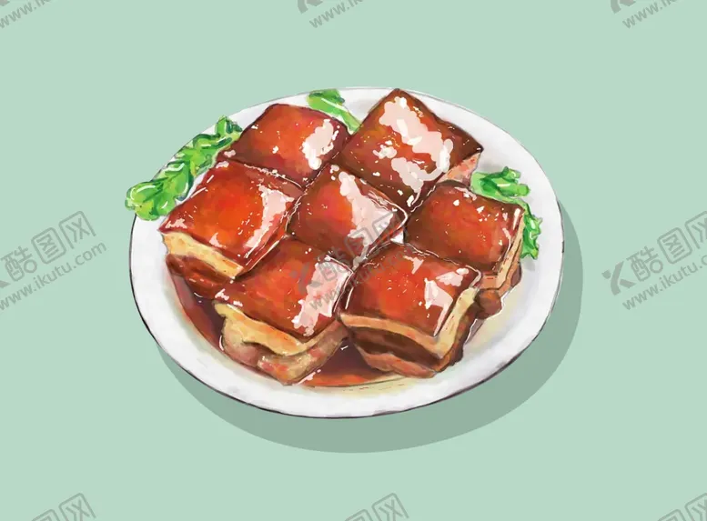 编号：50013101270102445960【酷图网】源文件下载-手绘红烧肉东坡肉