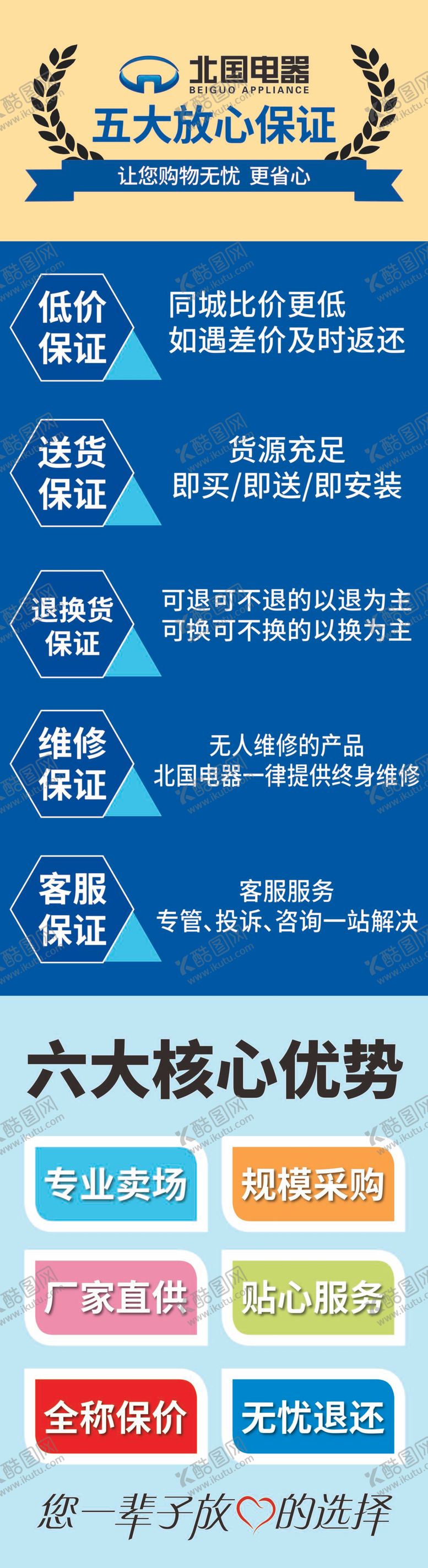 编号：31869510091846270289【酷图网】源文件下载-北国电器五大保证六大核心优势