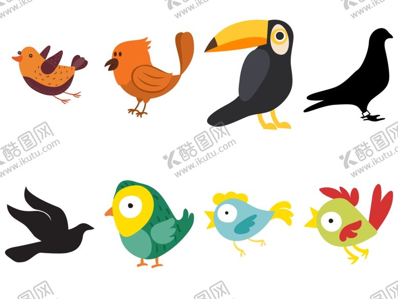 编号：55527810061000236010【酷图网】源文件下载-卡通鸟
