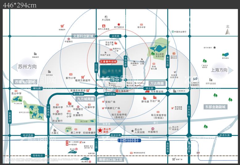 编号：52921511160033359783【酷图网】源文件下载-地产区位图