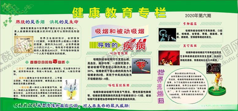编号：67064204191826284882【酷图网】源文件下载-健康教育专栏二零二零第六期