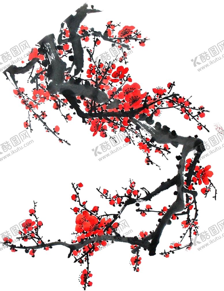 编号：26412710052333345919【酷图网】源文件下载-中国风水墨梅