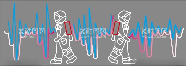 编号：11940012142352421079【酷图网】源文件下载-太空人霓虹灯