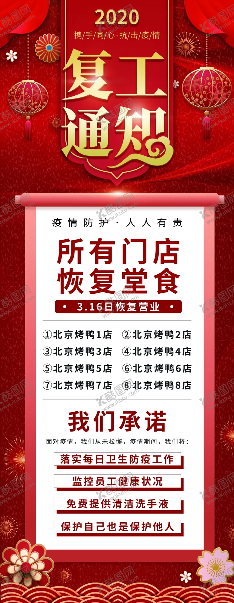 编号：93711006290716027399【酷图网】源文件下载-复工通知