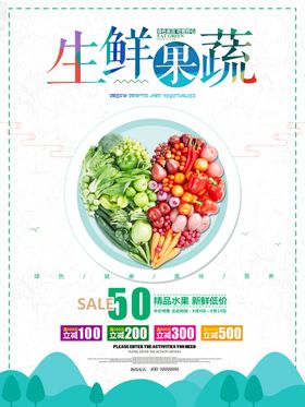 生鲜果蔬美食海报