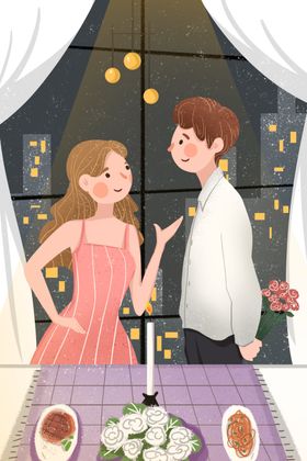 情人节广告爱在吊旗浪漫