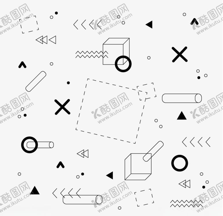 编号：93454809191135368850【酷图网】源文件下载-孟菲斯风格设计元素