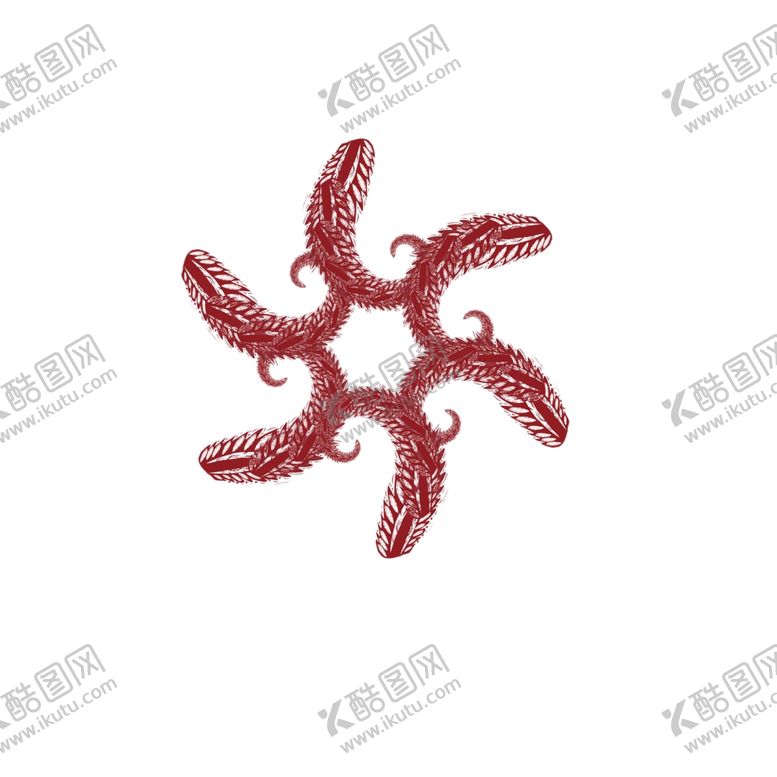 编号：78191309091401014587【酷图网】源文件下载-旋转图案红色花纹设计