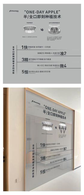 半口种植体优势科普文化墙