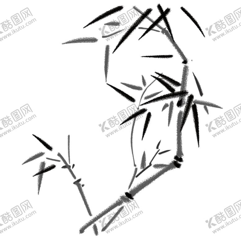 编号：66883107122333578422【酷图网】源文件下载-水墨竹子