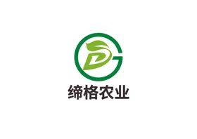 农业标识设计简约叶子字母
