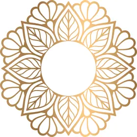 金色复古花纹透明底免抠图典案样式欧式背景