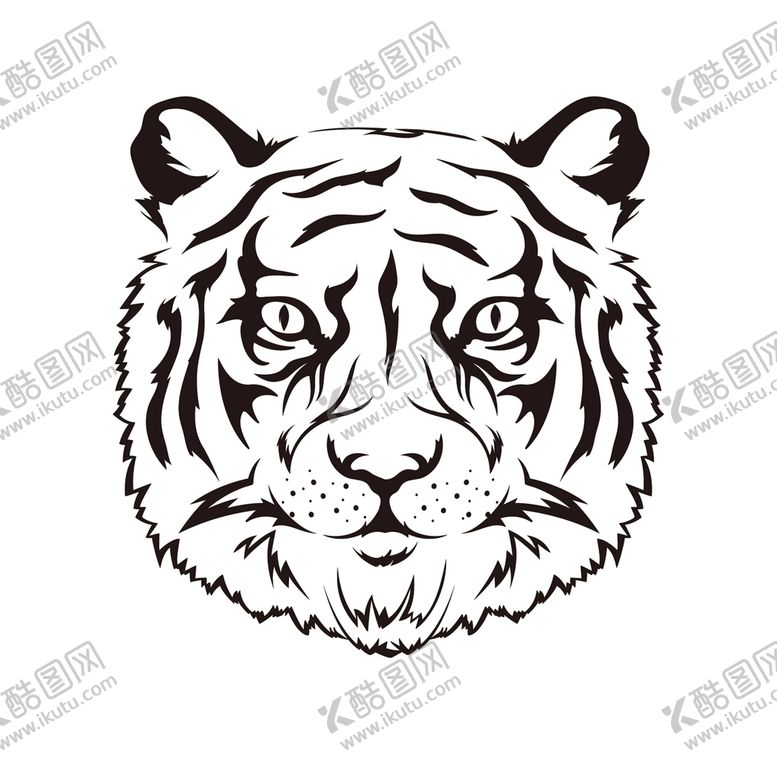 编号：03921810041637434671【酷图网】源文件下载-老虎头素材 
