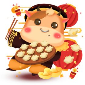 2021金牛送福牛年