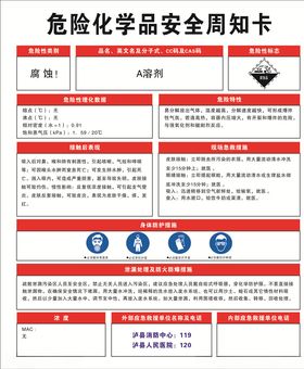 危险化学品安全周知卡