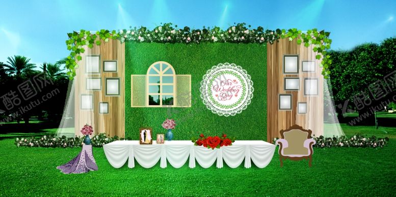 编号：92213209251804222928【酷图网】源文件下载-森系高端简约婚礼