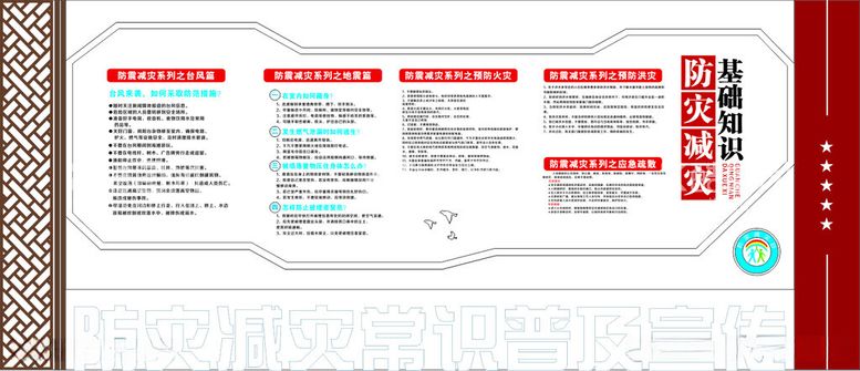 编号：56874212021859506505【酷图网】源文件下载-防灾减灾文化墙