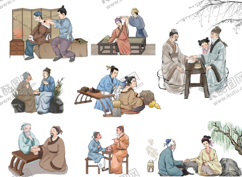 编号：27229001251626215735【酷图网】源文件下载-中医插画