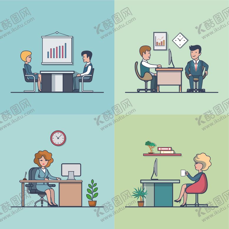编号：59618406290511596411【酷图网】源文件下载-扁平插画