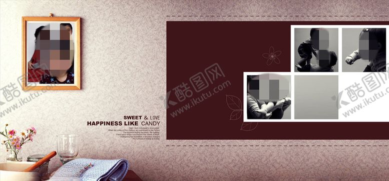 编号：25094305061037507827【酷图网】源文件下载-童年儿童周岁纪念相册PSD模板