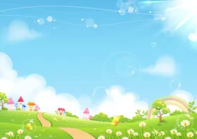 绿色背景