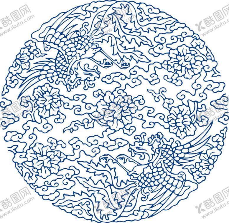 编号：50063109211836487837【酷图网】源文件下载-青花瓷图案