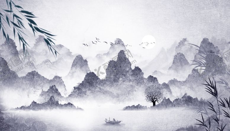 编号：41138510290807038180【酷图网】源文件下载-意境山水