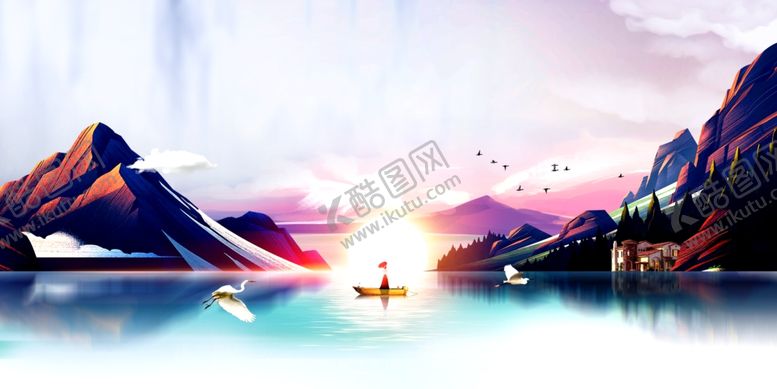 编号：70365007141738542436【酷图网】源文件下载-山水画