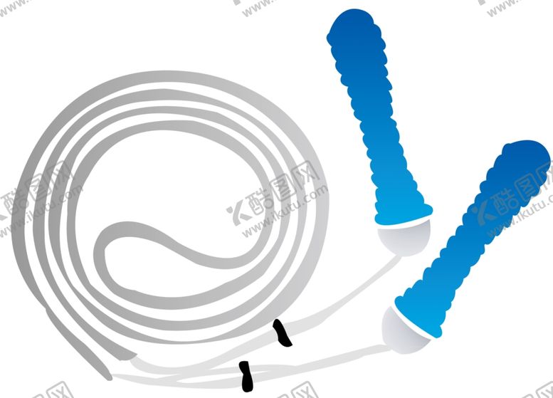 编号：64109310041620475316【酷图网】源文件下载-蓝色跳绳