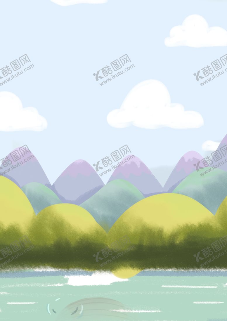 编号：98798210300734104865【酷图网】源文件下载-梦幻插画卡通风景插画