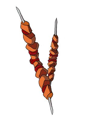 辣椒海椒美食商业插画素材