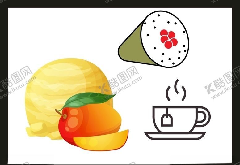 编号：29601305131835334708【酷图网】源文件下载-卡通美食餐饮