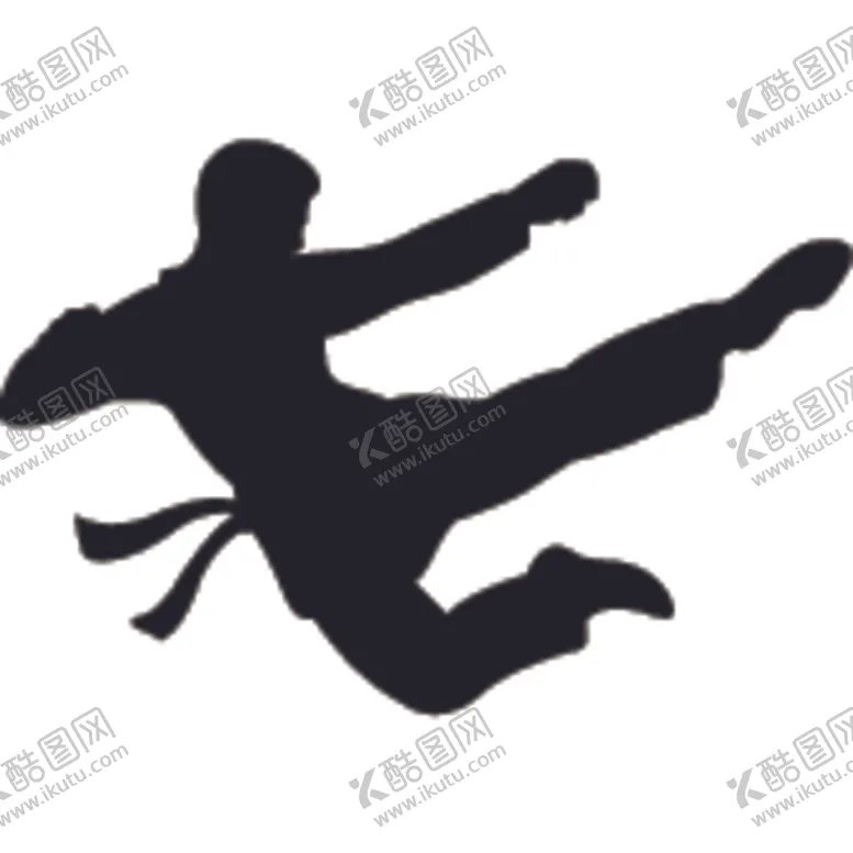 编号：85940404121803124840【酷图网】源文件下载-武术格斗剪影