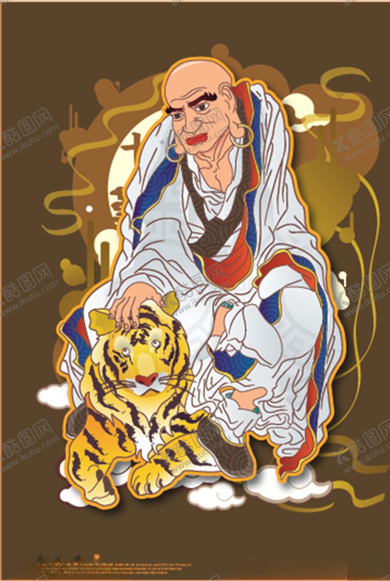 编号：26138604082204351773【酷图网】源文件下载-卡通和尚