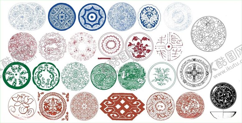 编号：90088511020441191146【酷图网】源文件下载-圆形花边圆形边框花边花纹