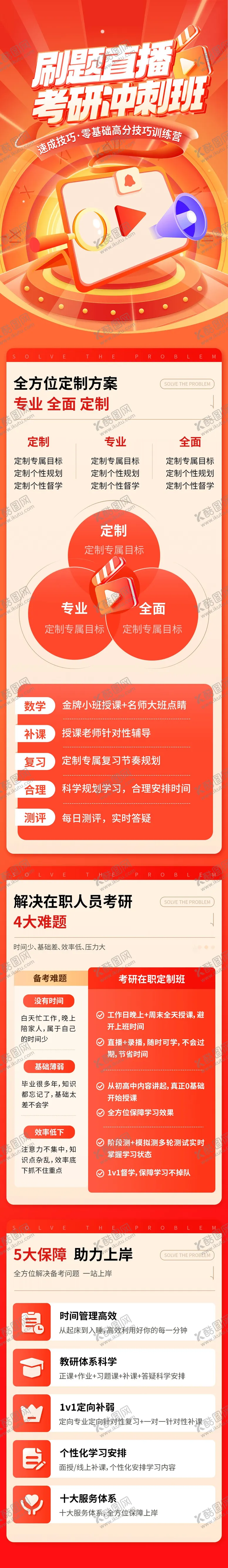 编号：16438904292103072806【酷图网】源文件下载-直播考研冲刺班长图