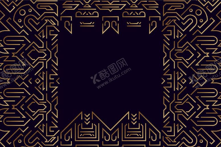 编号：34570809201941138165【酷图网】源文件下载-金色线条背景