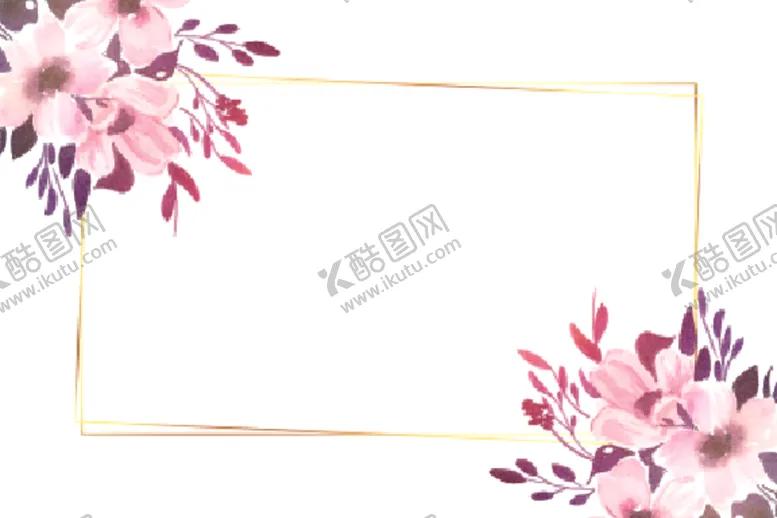 编号：22718504301104098804【酷图网】源文件下载-手绘花草边框