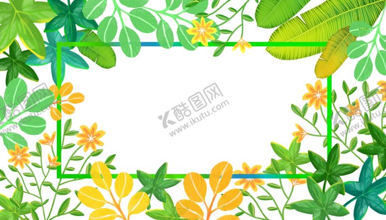 编号：11712210261532481763【酷图网】源文件下载-植物边框