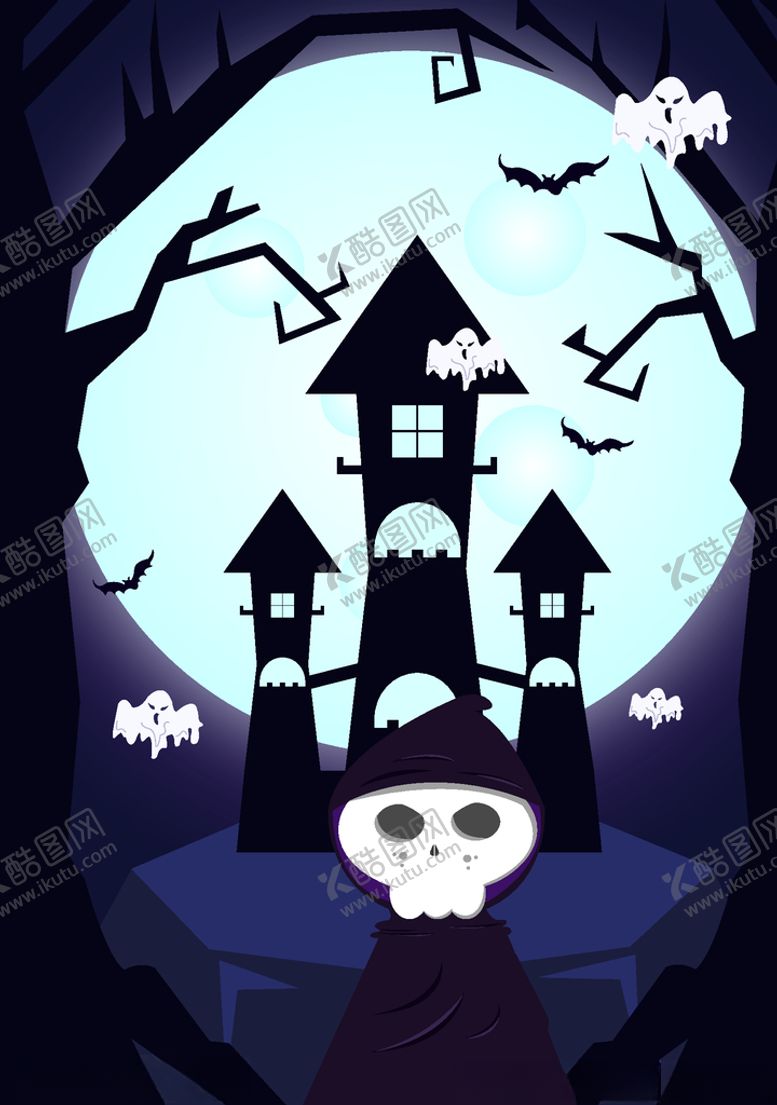 编号：84629310212113098216【酷图网】源文件下载-万圣节海报