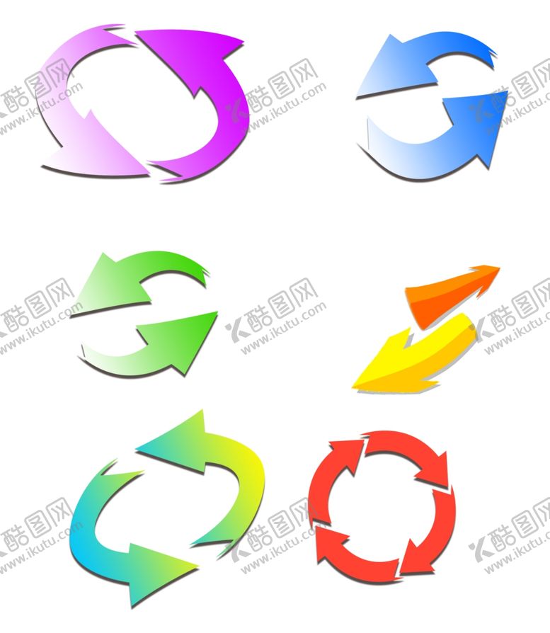 编号：76967909291454136088【酷图网】源文件下载-平面旋转图标