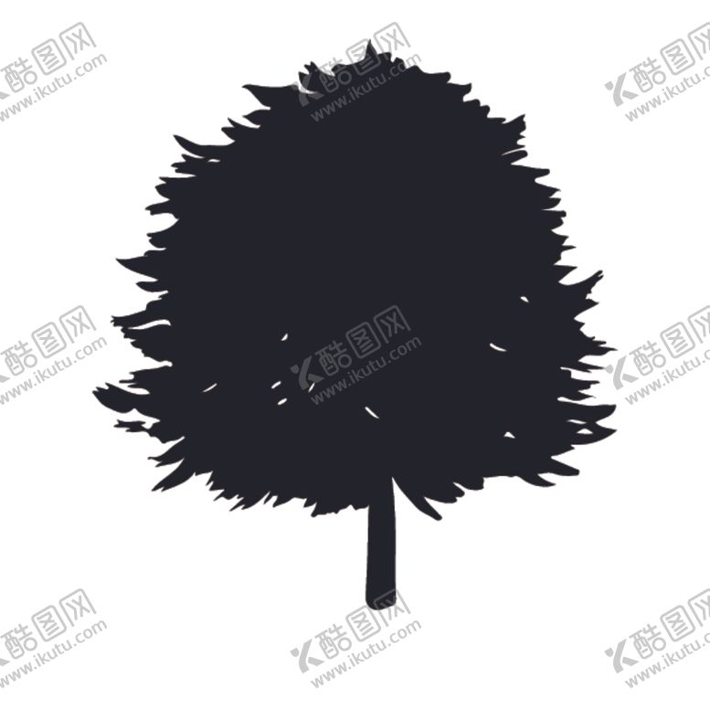 编号：82960709190221565824【酷图网】源文件下载-植物树木剪影