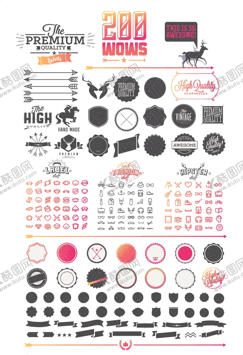 编号：50114609261043323820【酷图网】源文件下载-汽车装饰贴纸套装展示