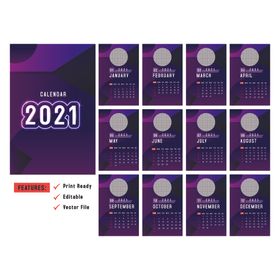 2021年年历