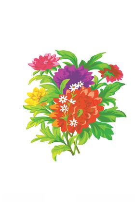 鲜花印花