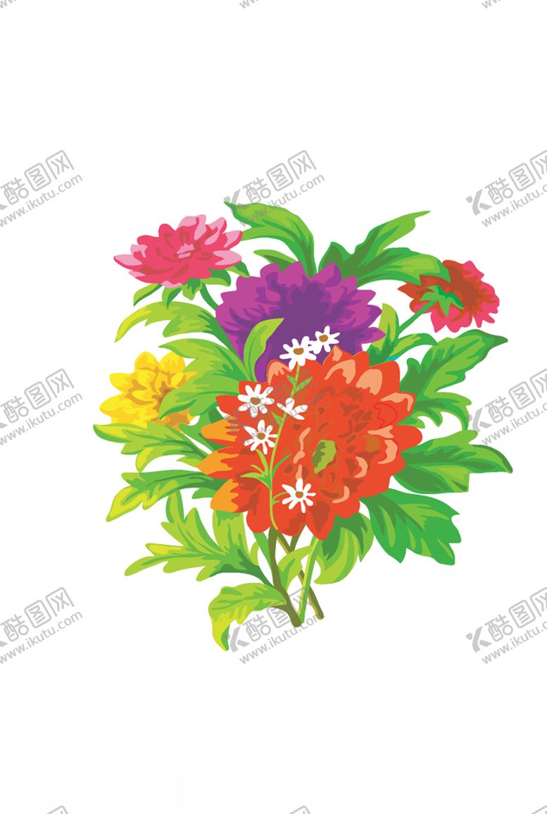 编号：45482805090752517637【酷图网】源文件下载-鲜花印花