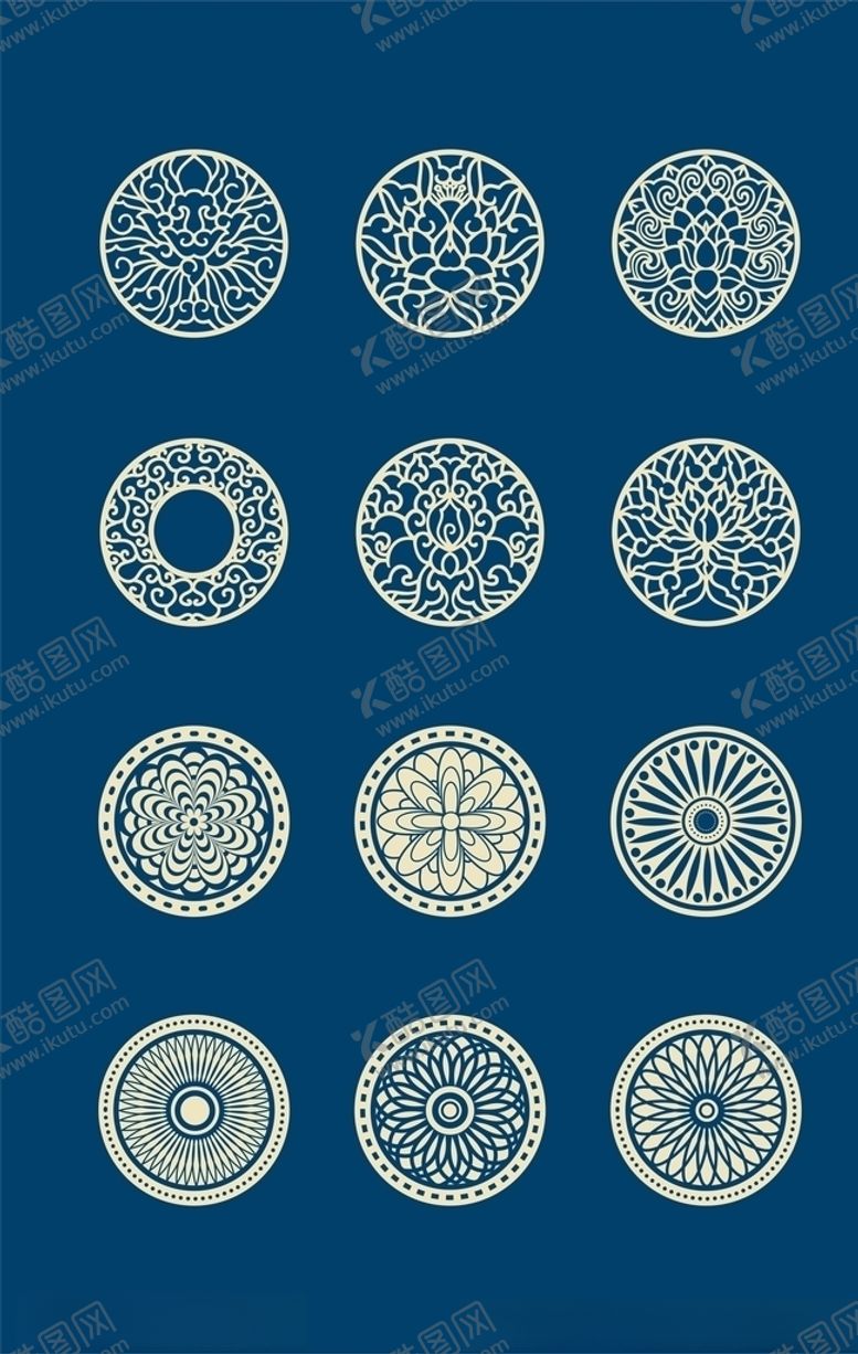 编号：24733305050045118786【酷图网】源文件下载-中国风古典花纹边框素材