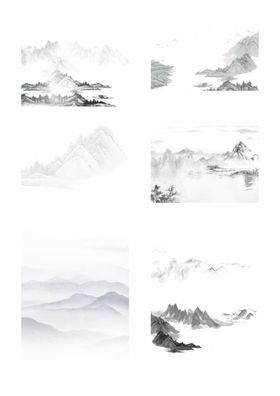 中国山水背景画