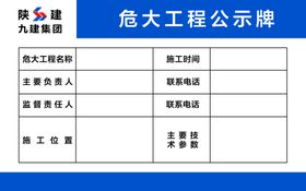 危大工程安全公示牌